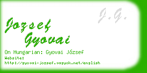 jozsef gyovai business card