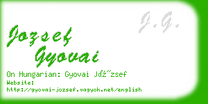 jozsef gyovai business card